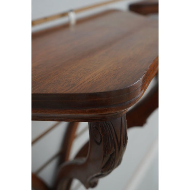 Pair Carved Mahogany Bracket Wall Shelves For Sale In Philadelphia - Image 6 of 10