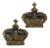 Late 18th Century Gustavian Papier Mache Crowns - Set of 2 For Sale