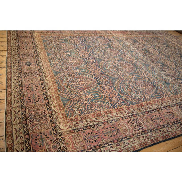 Antique Fine Kerman Carpet - 9'6" x 13'8" For Sale - Image 14 of 14