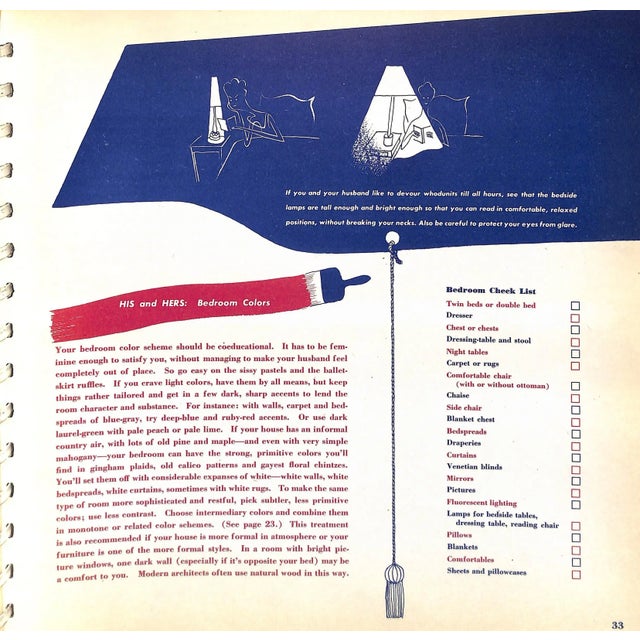 "Mademoiselle's Home Planning Scrapbook" 1946 Hillyer, Elinor For Sale - Image 13 of 13