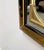 Metal Rectangular Schöninger Mirror with Bronze-Tinted Glass & Brass Detailing, German For Sale - Image 7 of 9