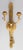 Gold Vintage Italian Florentine Giltwood & Tole Tassel Candle Sconce For Sale - Image 8 of 8