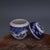 Blue and White Porcelain Floral Tea Jar With Lid For Sale - Image 4 of 5