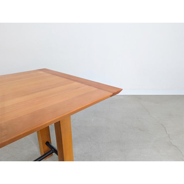 Large Country Style Beech Dining Table For Sale - Image 8 of 11