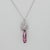 2020s 3.2Ct Pink Tourmaline Pendant With Earth Mined Diamond Accents: Solid 18k Gold For Sale - Image 5 of 8