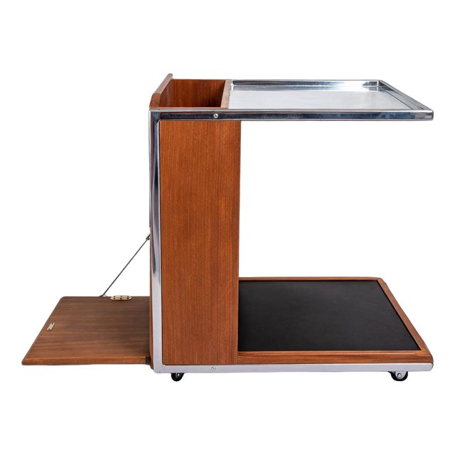 Mid-Century Teak and Chrome Drinks Trolley from Toothill For Sale