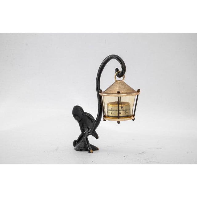 Mid-Century Modern Elephant Figurine with Thermometer by Walter Bosse for Herta Baller, Austria, 1950s For Sale - Image 3 of 9