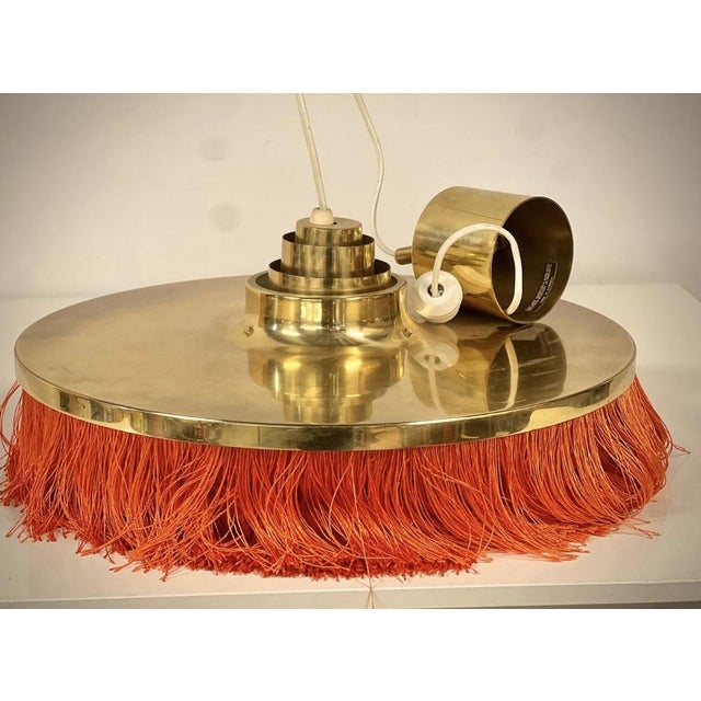 1960s Large Mid-Century Modern Swedish Fringe Pendant Lamp in Brass by Hans-Agne Jakobsson for Hans-Agne Jakobsson Ab Markaryd, 1960s For Sale - Image 5 of 18