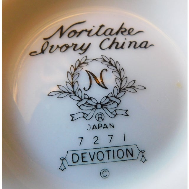 1980s Noritake Devotion Teacup and Saucer Set 2 Pieces Chairish
