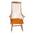 1977 Danish Modern Style Rocker in Original Orange Paint For Sale