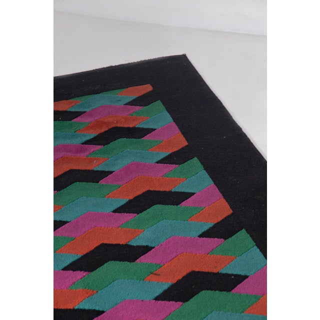 Postmodern Italian Rug by Missoni, 1980 For Sale - Image 6 of 9