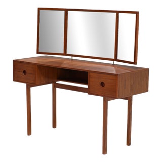 Model 40 Dressing Table in Teak by Kai Kristiansen for Aksel Kjersgaard, Denmark, 1960s For Sale