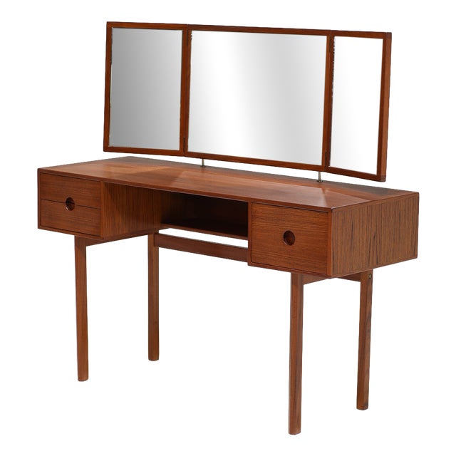 Model 40 Dressing Table in Teak by Kai Kristiansen for Aksel Kjersgaard, Denmark, 1960s For Sale