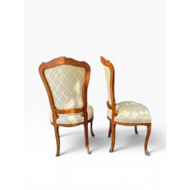 Late 20th Century Late 20th Century Louis XV-Style Dining Chairs by La Maison Élégante Pour Les Meubles Français- Set of 6 For Sale - Image 5 of 18