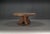 Wood Large Oak Rural Round Coffee Table, 1962 For Sale - Image 7 of 15