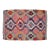 Vintage Turkish Handwoven Kilim Rug – Flat Weave Boho Farmhouse Decor – Standard 3′7″ X 4′10″ For Sale
