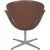 Tall Swan Chair in Mokka Leather by Arne Jacobsen, 2007 For Sale - Image 9 of 14