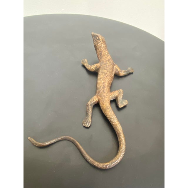 Art Deco Bronze Lizard Figurine For Sale - Image 4 of 12