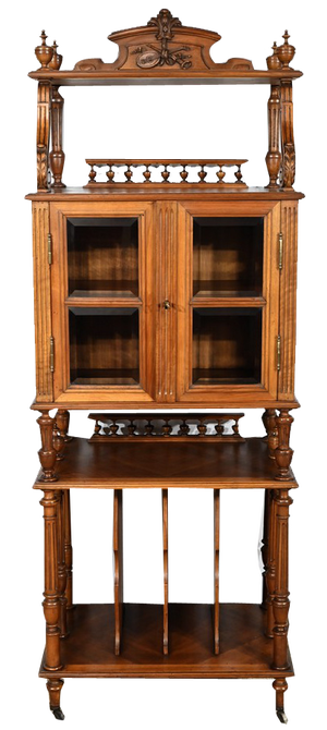 Walnut Music Cabinet, 1920s