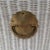 Vintage White Wicker Storage Trunk With Brass Hardware, Coastal, Rattan For Sale - Image 14 of 17