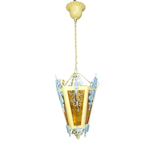 Ceiling Lantern Pendant, Spain, 1980s For Sale