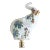 Floral Porcelain Elephant Lamp Finial For Sale