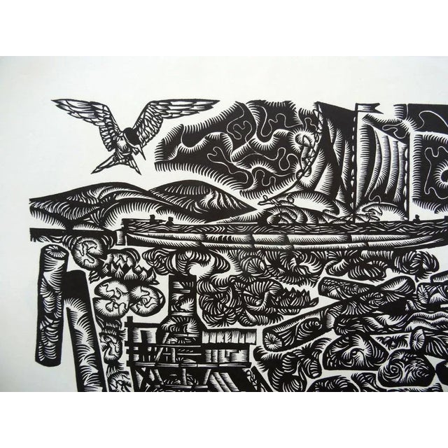 Contemporary Dainis Rozkalns, Fatigue, 1977, Linocut For Sale - Image 3 of 6