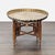 Brass Tray Top Coffee Table on Wood Stand For Sale - Image 4 of 6