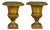 Early 20th Century Pair of Neoclassical Style Iron Planters with Liners and Mythological Figures For Sale