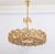 Gilt Brass and Crystal Glass Encrusted Chandeliers from Palwa, Germany, 1970s For Sale - Image 4 of 17