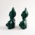 Ceramic Emerald Green Ceramic Goddess Bust Figures - Pair For Sale - Image 7 of 12