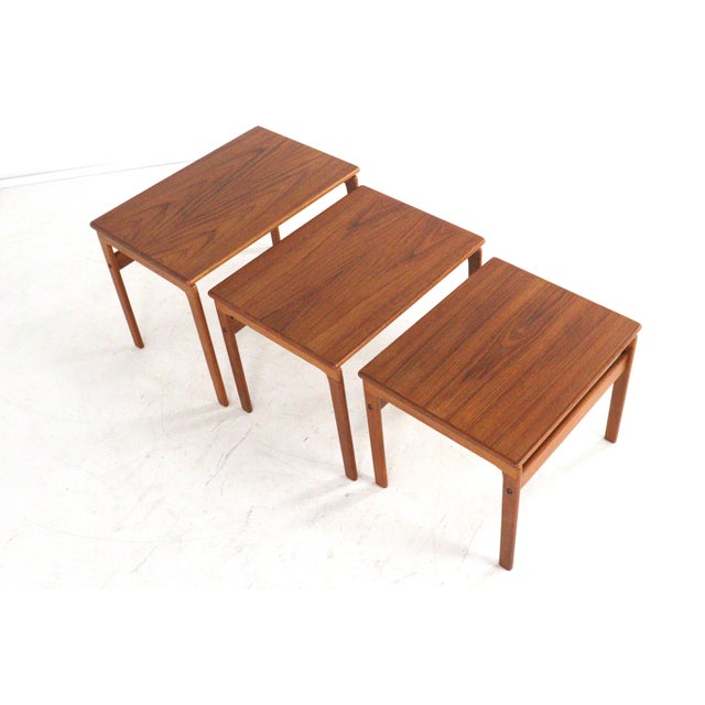 Vintage Danish Nesting Tables, 1960s, Set of 3 For Sale - Image 11 of 15