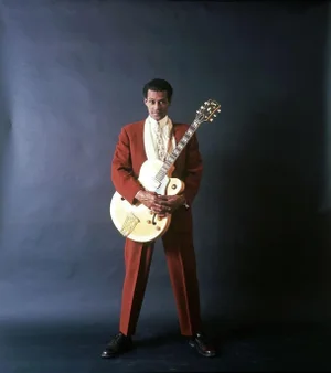 Chuck Berry' Contemporary Archival Color Photograph Print From the Original Negative by Michael Ochs - 12x10