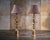 Gold 1980s Palm Leaf Table Lamps - a Pair For Sale - Image 8 of 8