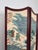 Vintage Three Panel Oriental Chinoiserie Folding Wood Panel Room Divider For Sale - Image 4 of 9