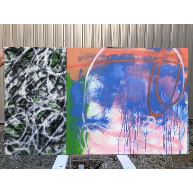 Mirtha Moreno, Abstract Expressionist Painting on Panel Titled "Crossroads", 2020 For Sale - Image 9 of 10