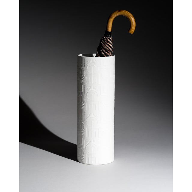 White Bisque Porcelain Vase by Cuno Fischer for Rosenthal, 1967 For Sale - Image 8 of 9