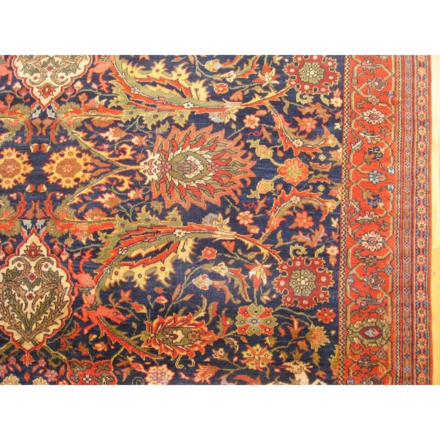 Antique Ferahan Oriental Rug, in Room size, with Palmettes For Sale - Image 12 of 12