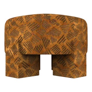 Pouf in Tobacco Colour by Alter Ego Studio For Sale