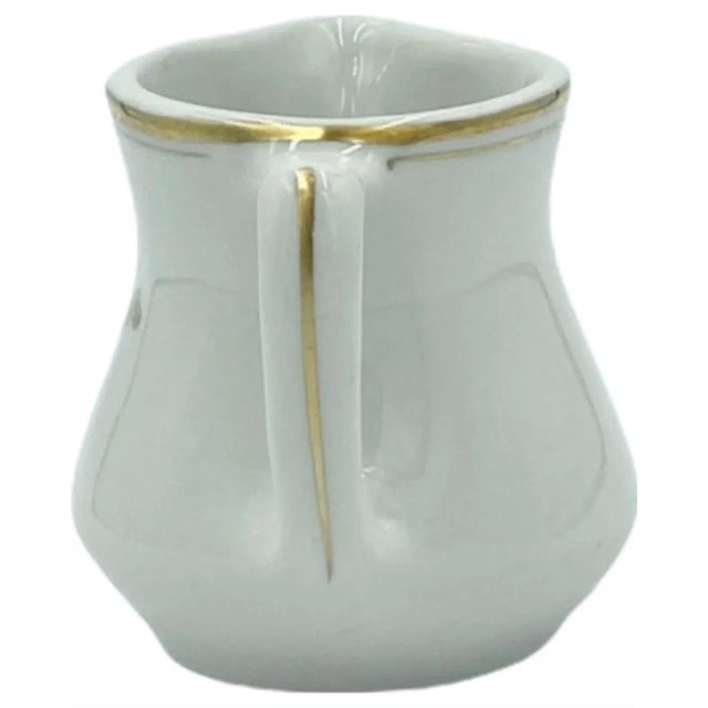 Vintage the Carlyle Hotel New York Nyc White Coffee Creamer For Sale - Image 4 of 12