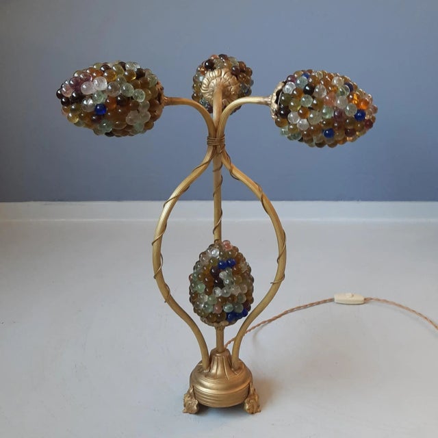 Mid-Century Murano Glass Grape Table Lamp, 1950s For Sale - Image 12 of 12