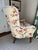 Textile Chinz Floral Rounded Channel Back Side Chair by Charles Stewart, 1990s For Sale - Image 7 of 11