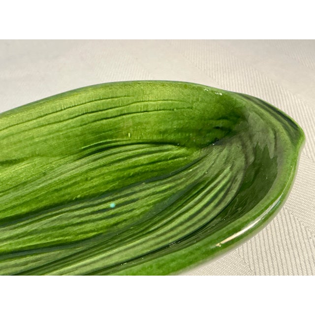 Vintage Cardinal Usa Ceramic Celery Dish Signed For Sale - Image 9 of 9