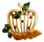 Vintage Enamel Apple Acorn and Oak Leaf Rhinestone Brooch For Sale