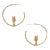 Vintage Owl Hoop Earrings 14 Karat Yellow Gold Diamond Eyes Estate Jewellery - 2 Pieces For Sale