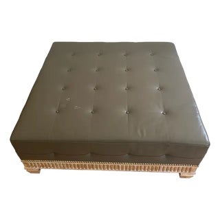 1980s Attributed to Francesco Molon Luxury Furniture Oversized Ottoman/Coffee Table For Sale
