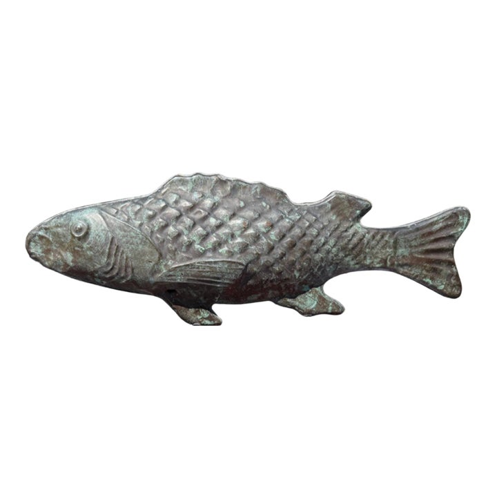 19th Century Copper Fish Weathervane, Attributed to J. L. Mott Iron