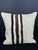 Turkish Hemp Pillow Cushion Natural Beige Black Pillow Cushion Cover 20x20 For Sale - Image 4 of 4