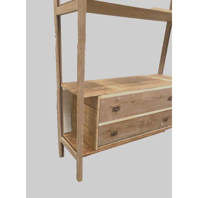 Art Deco Display Shelf in Fir, 1900s For Sale - Image 5 of 12