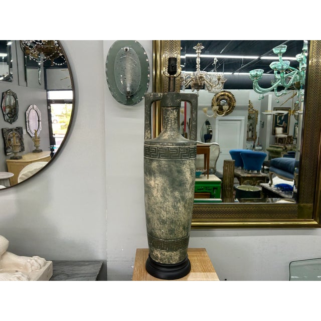 Pair of Hollywood Regency Grecian Inspired Lamps For Sale - Image 10 of 11